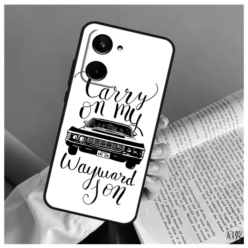 Supernatural CARRY ON MY WAYWARD Case For Realme C51 C55 C53 C35 C33 C30 C67 C21Y C25s C15 9 10 11 12 Pro Plus GT Neo 5 Cover