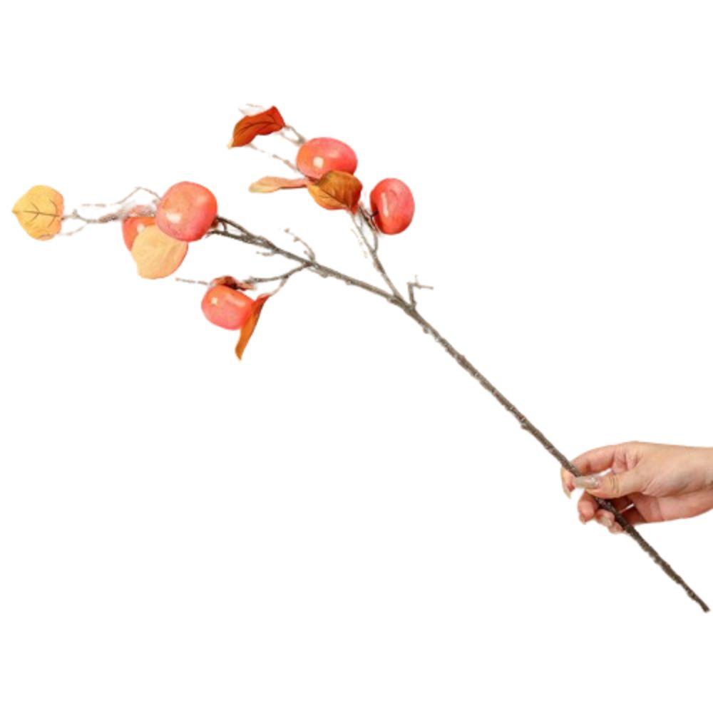 

Retro Artificial Persimmon Fruit Branch Lifelike Fake Fruit Party Wedding Decor Style 10