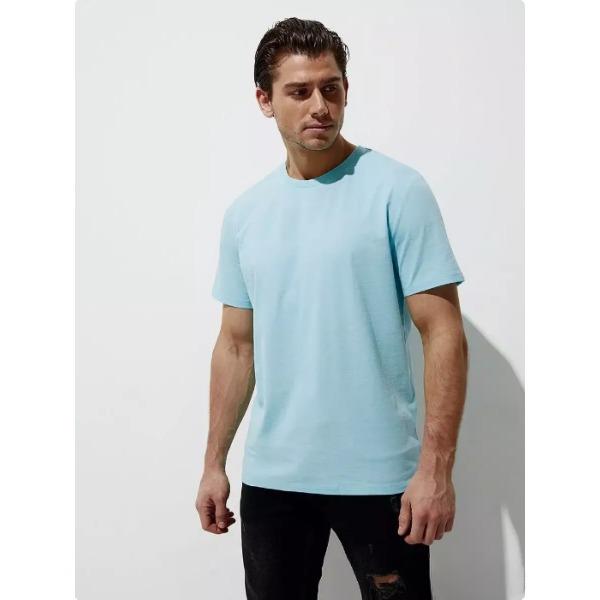 Men's Simple Basic Multi Color Daily Wear Top Solid Color Short Sleeve T-shirts