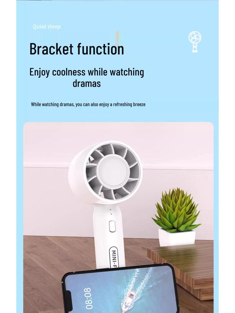 Portable Mini USB Fan: Silent Handheld & Desktop Personal Cooler