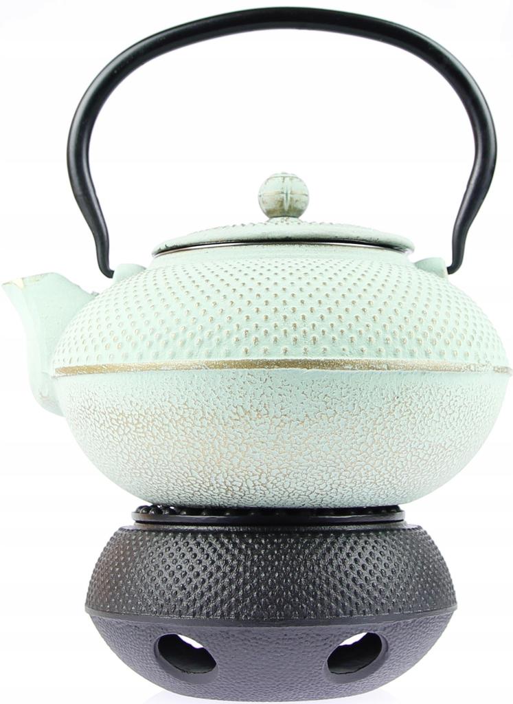 Kettle Cast Iron 1.5 L Infuser Tea Strainer Candle Warmer