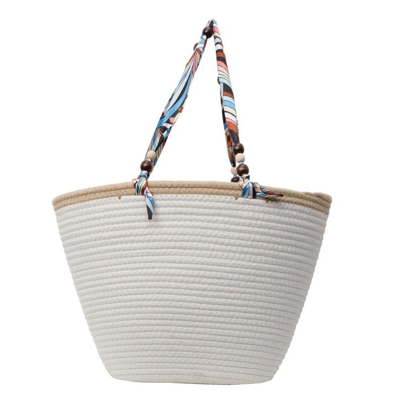 

Модная текстурная простая сумка-мессенджер на плечо большой вместимости женская 2025 весна новая универсальная сумка-ведро тренд бежевый