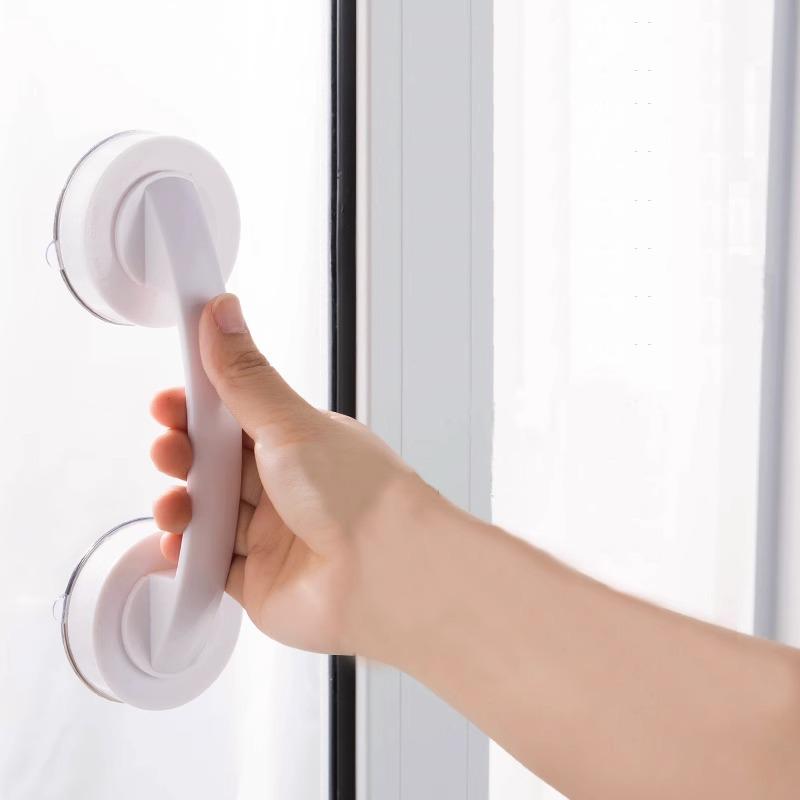 Uchwyt do przesuwnych drzwi szklanych i mocna przyssawka do szafek kuchennych, lodówek lub okien - Nie wymaga wiercenia.