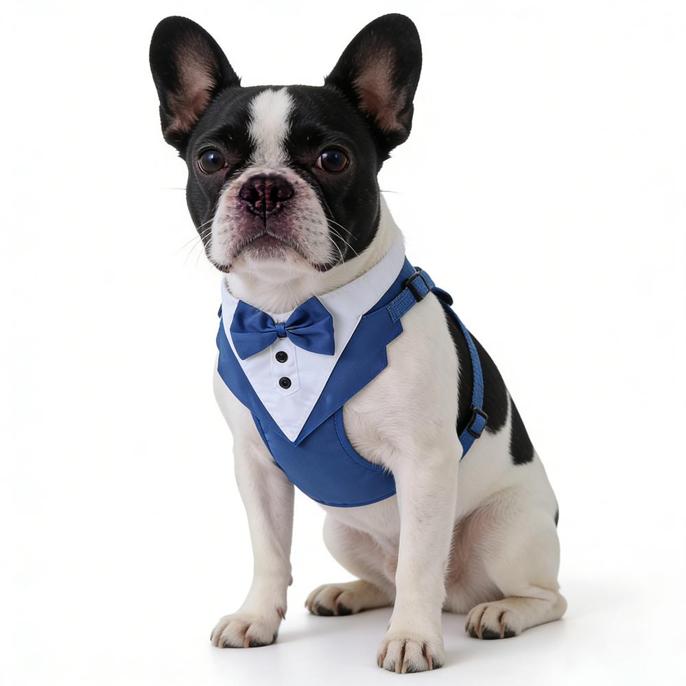 Dog Tuxedo for Wedding Outfit, Dog Suit and Tie Costumes for Birthday, Cosplay, Christmas Party, Pet Formal Wear with Bowtie