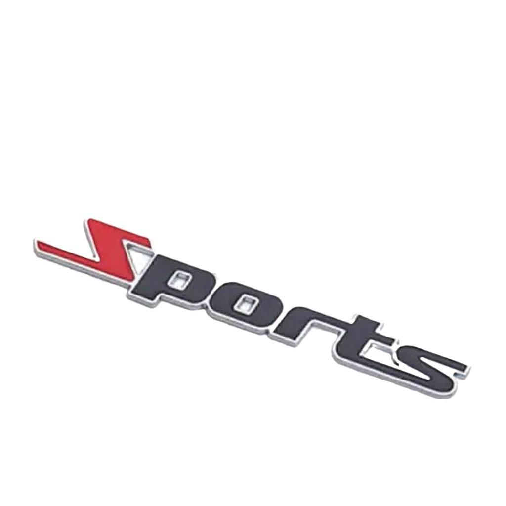 Sport Car Logo Metal Sticker: Personality Mod Tail & Body Decoration