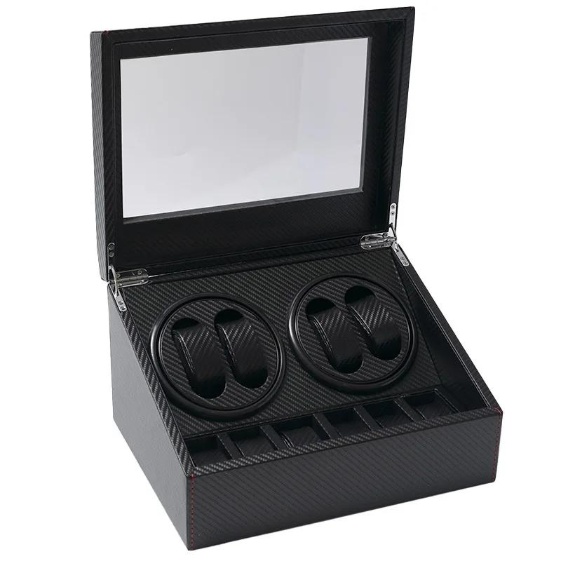 

Carbon Fiber Watch Winder Tool Electric Motor Automatic Rotator Watch Winding Machine Men Wrist Watches Showcase Collection Box
