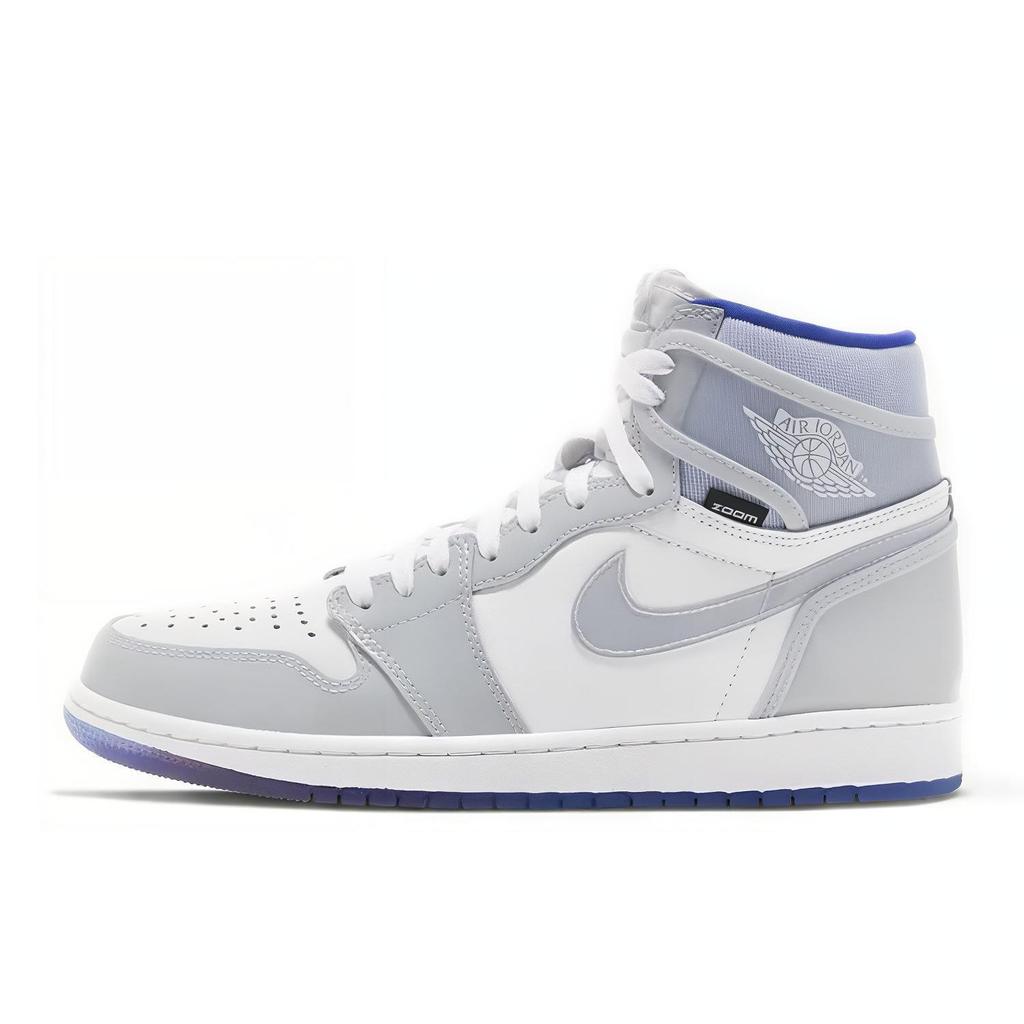 Zapatillas Unisex Air Jordan 1 High Zoom Racer Blue Blanco CK6637-104