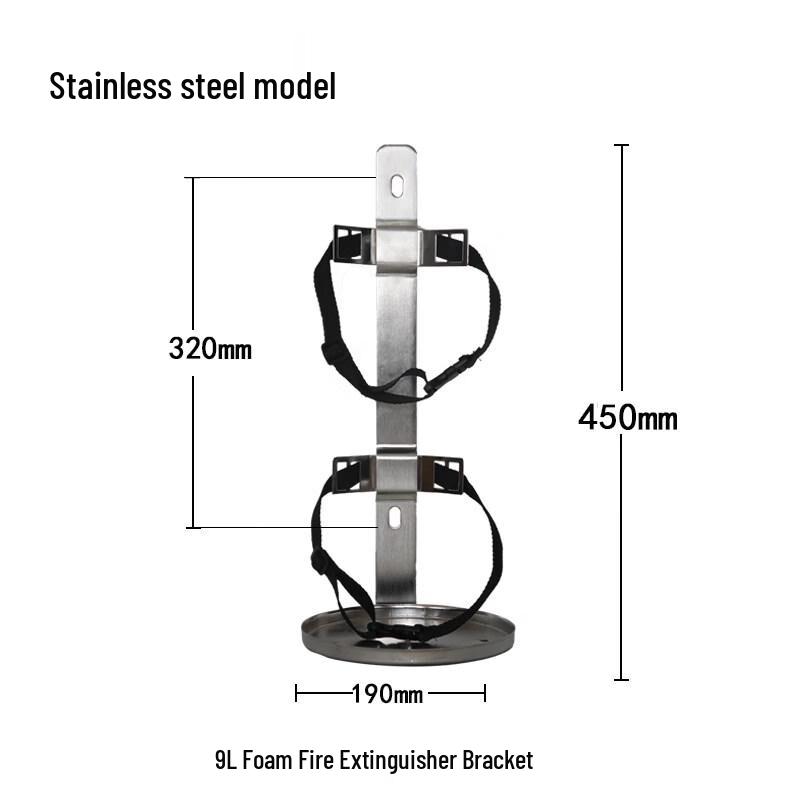 Yunduo 9L Fire Extinguisher 304 Stainless Steel Strap Bracket