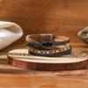 Hot and sexy leopard print magnetic buckle bracelet ins style design is sweet and cool exaggerated pu leather jewelry tide