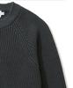 KNITTED [Nitied X Fashion Planet] Cotton Waffle Round Knit Charcoal