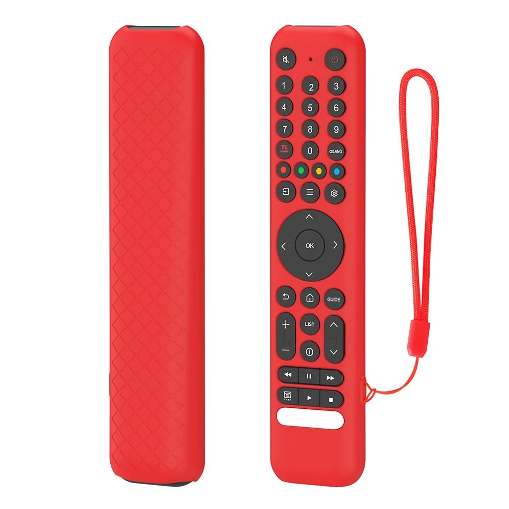 Silicone Remote Case for TCL RC716/RC833 Remote Protective Case Shockproof Protective Controller Skin with Lanyard