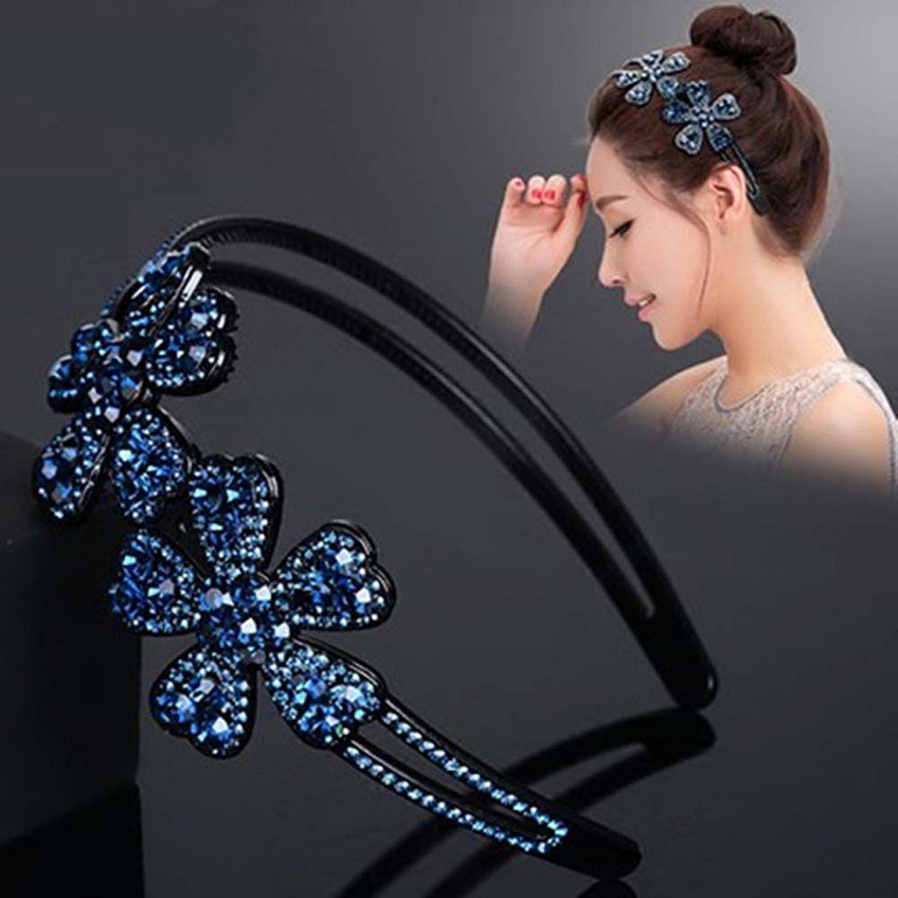 Girl Headband Domand Hair Hoop Korean Hairbands Women Hair Hoop Rhinestone Headband Flower Headband