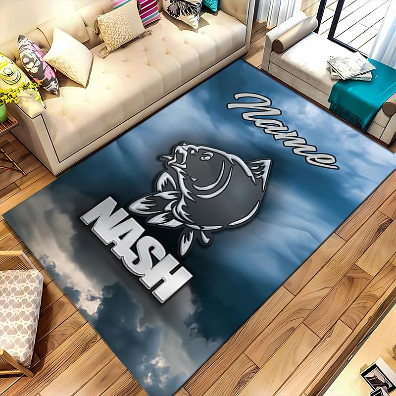 Custom Personalization Nash Logo Area Rug - Perfect For Kitchen, Bathroom,Laundry Room Decor Large Size Available,Gift All Seasons