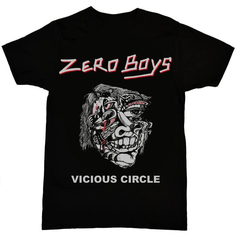 Zero Boys Vicious Circle T Shirt Black All Sizes S To 5Xl - Men s Summer Cotton Graphic Tee S разноцветный