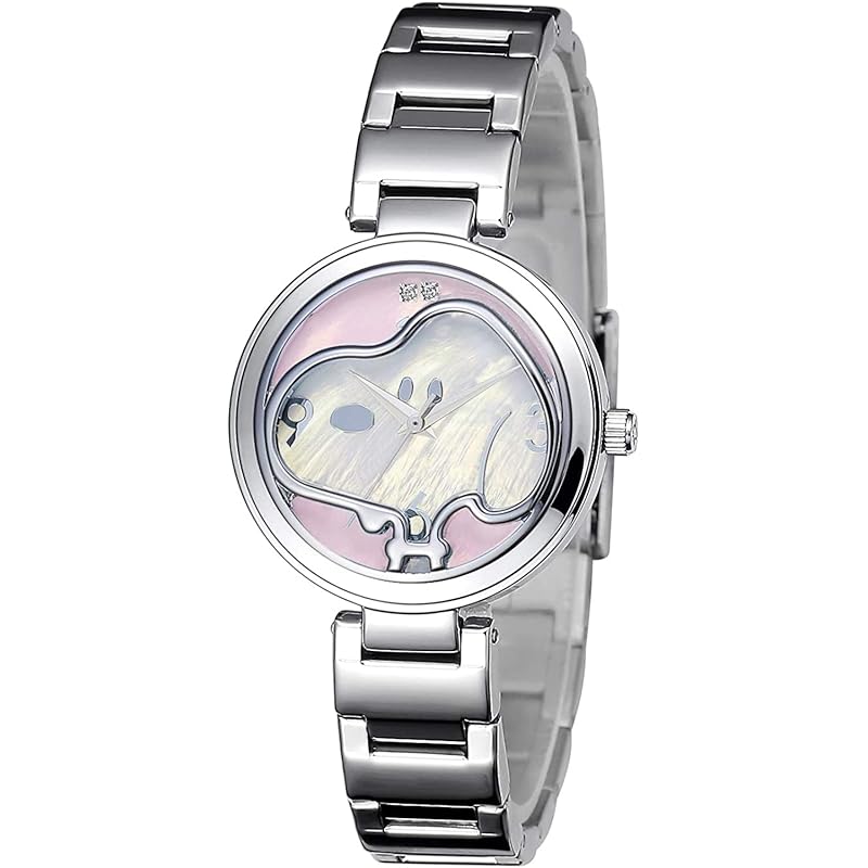 

[Snoopy/SNOOPY] 70th anniversary limited edition diamond face watch (pink) [product]