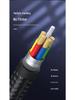 Biyazi 1.8m Type-C Male-to-Male Video Cable with Dual Ports, DP Compatibility, and Fast Charging