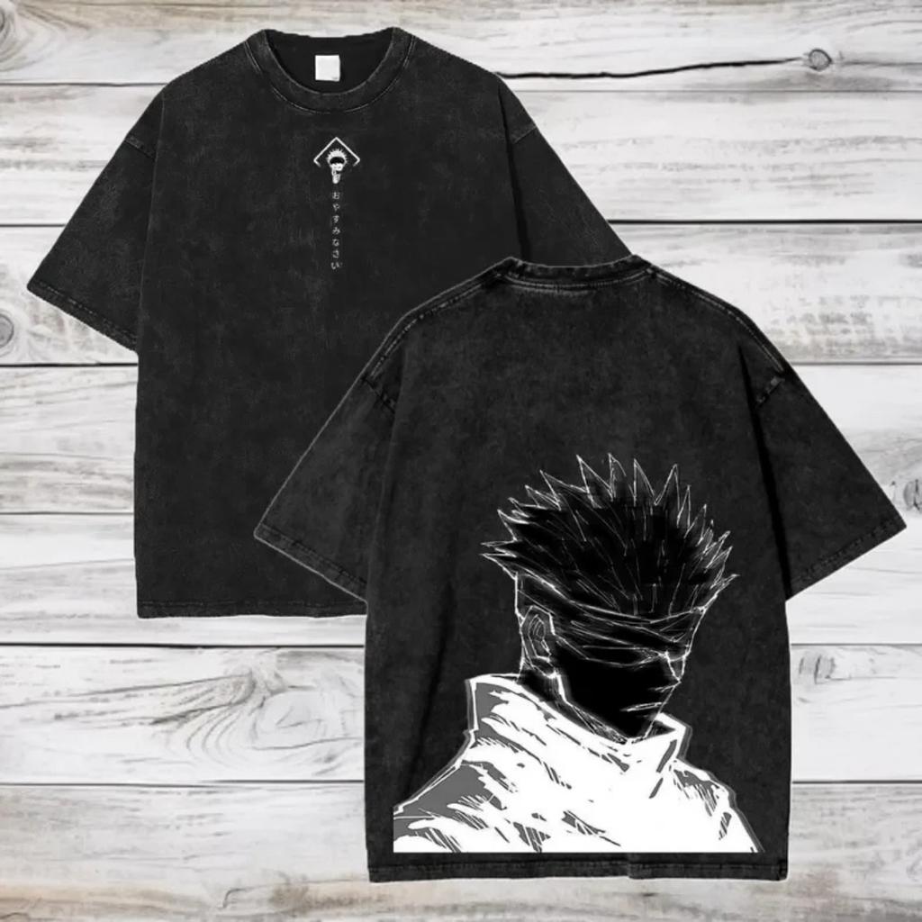 Summer Satoru Gojo Jujutsu Kaisen Unisex Washed Cotton T-Shirt