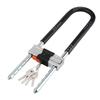with Dust Cover Long Large Lock Shop Office Security U Shape Glass Door Lock Mortise Lock  for Bike