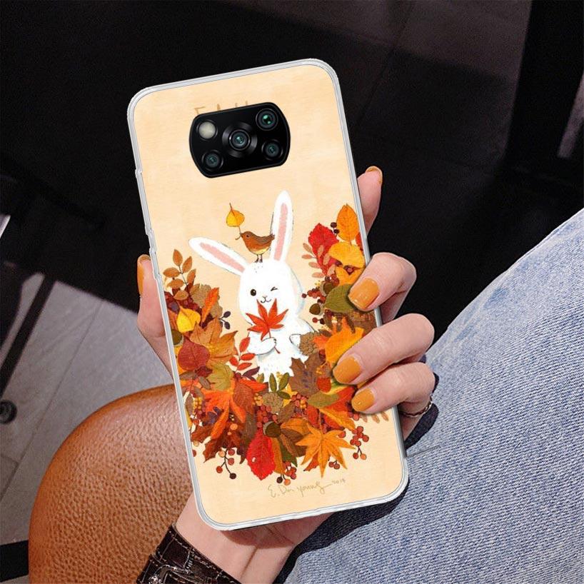 Pumpkin Happy Fall Autumn Phone Case For Xiaomi Poco X7 X6 X5 Pro F7 Ultra Redmi 15C 15 13C 13 12C 12 10 10A 10C 9 9A 9C 9T Cove