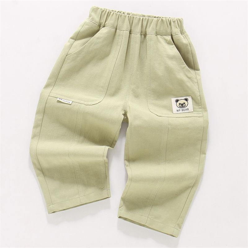 Cotton Boys' Casual Pants Summer New Thin and Versatile Loose Straight Leg Pants