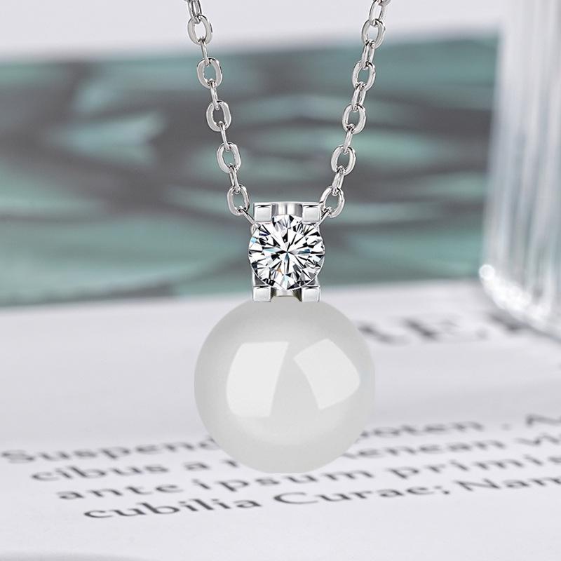 

Ретро Этническое Ханфу Циркон Стеклянная Подвеска Ожерелье для Женщин