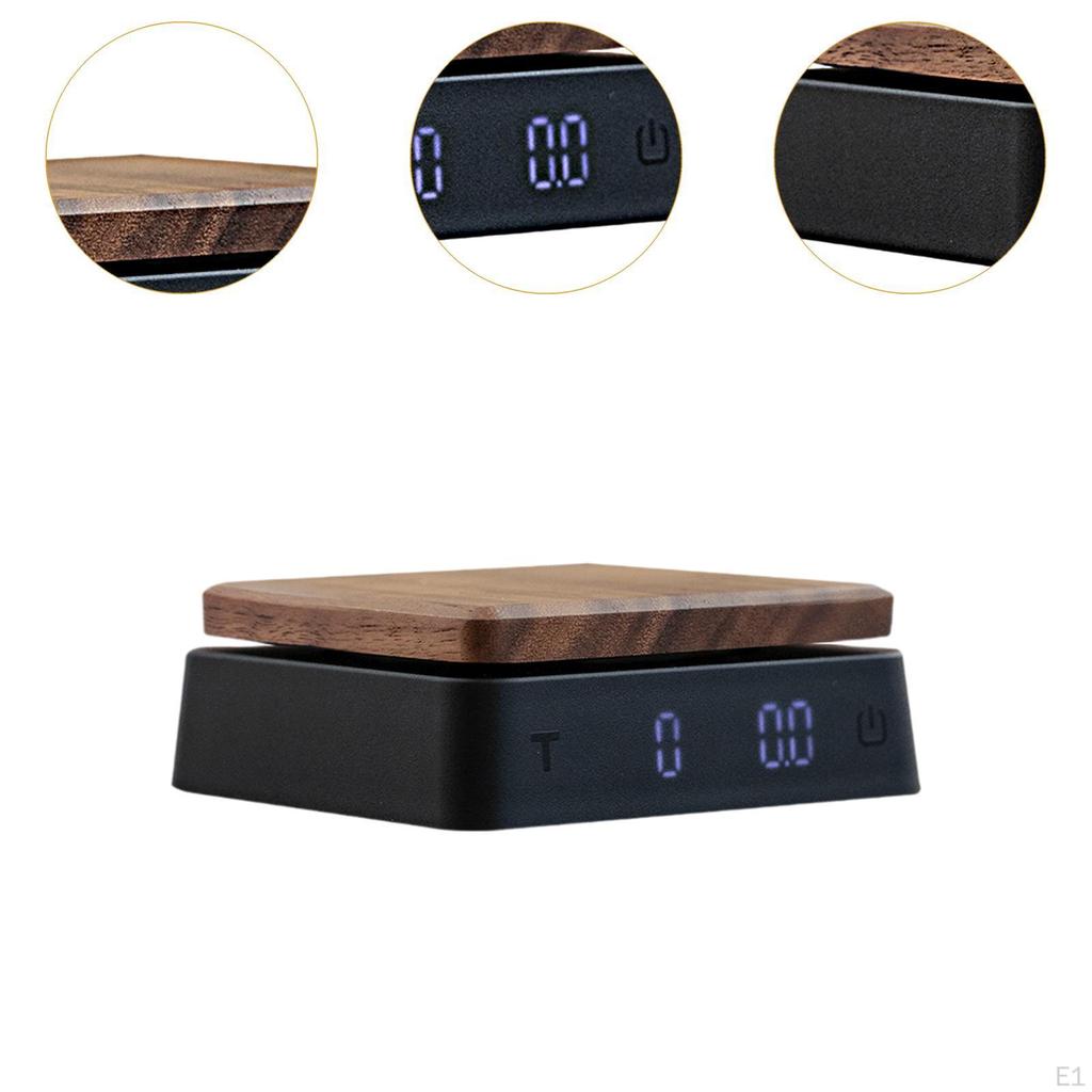 Coffee Scale with Timer Electronic Weighing Portable Save Space Compact Kitchen
