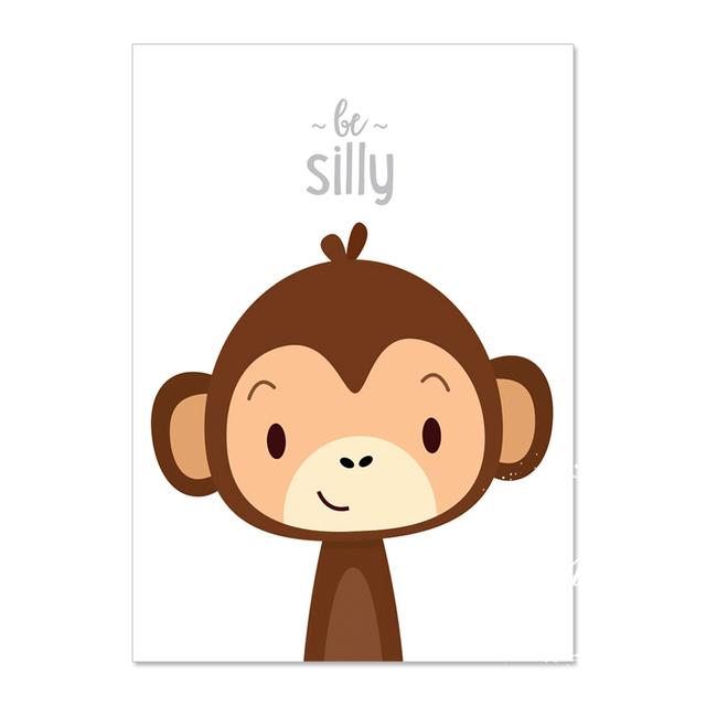 Canvas Posters And Prints Wall Pictures Baby Children'S Room Decoration Animal Prints Inspirational Posters Home Decor Posters No Frame