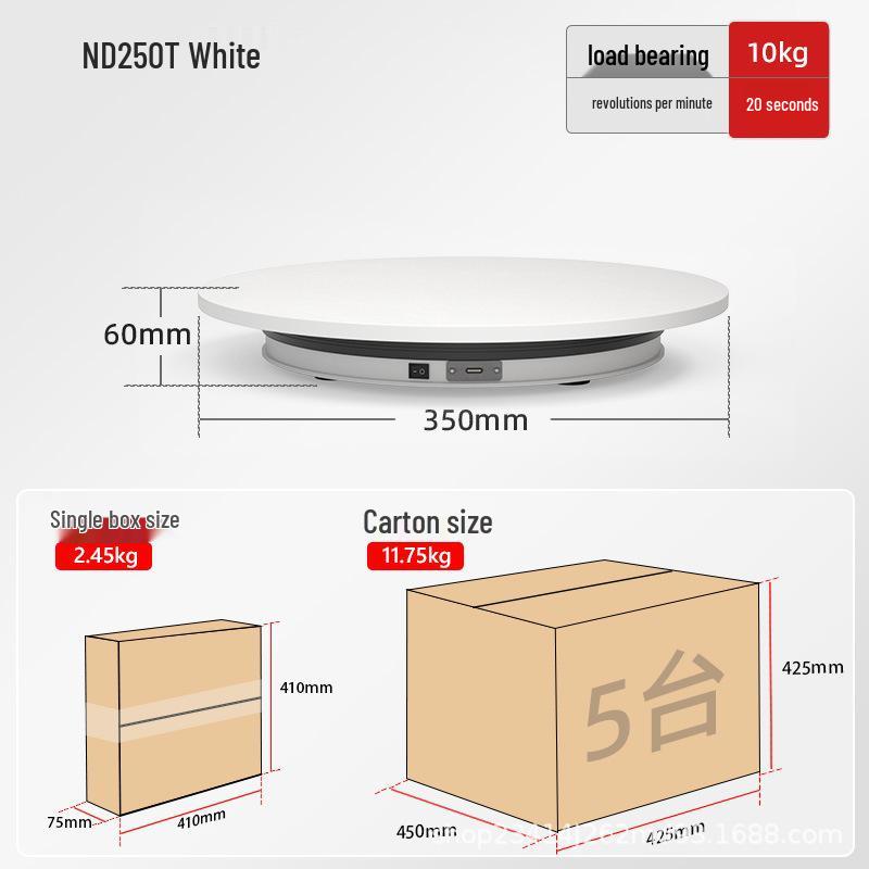 Automatic Rotating Display Stand for Live Streaming, E-commerce, Figurines, and Panoramic Photo/Video Shooting