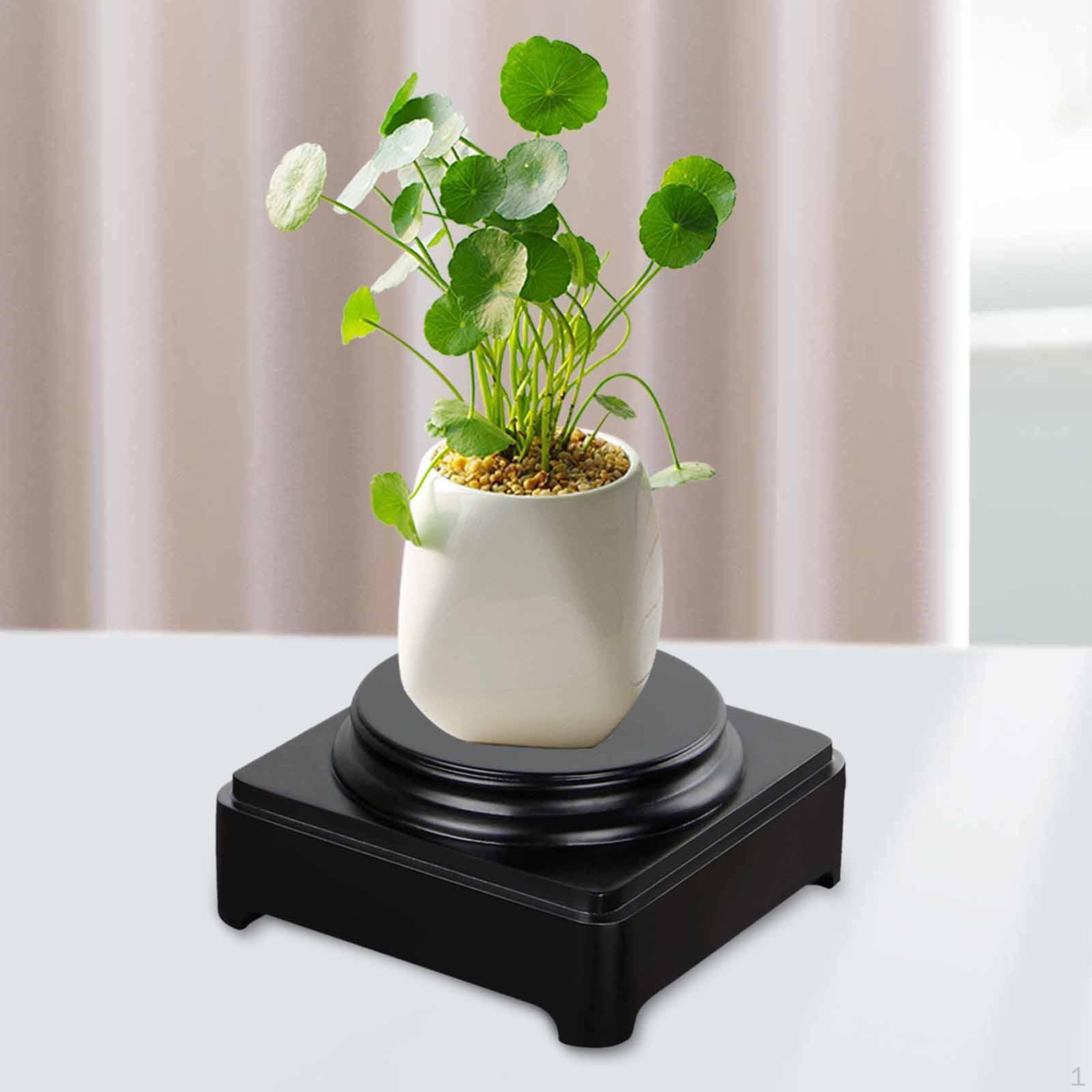 

Art Exhibition Base Wooden Round Solid Vase Stand Decorative Display Wood for 10.5cmx10.5cmx6.5cm