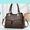 Casual Ladies Handbag With Stitching Detail And Inner Pocket For Office