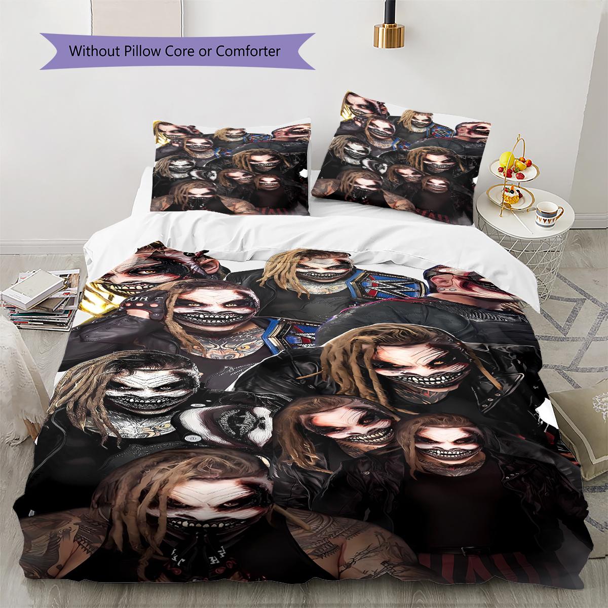 

Bray Wyatt,WWE Pattern Bedding,Quilt Set Quilt Cover Pillowcase Home Birthday Gift (1 * duvet cover + 2 * pillowcase, without core) 135x200cm