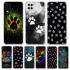 Dog Footprint Paw Cute Phone Case for Samsung Galaxy A13 A22 A32 A52 A53 A72 A51 A71 A31 A41 A21S 5G Transparent Silicone Shell