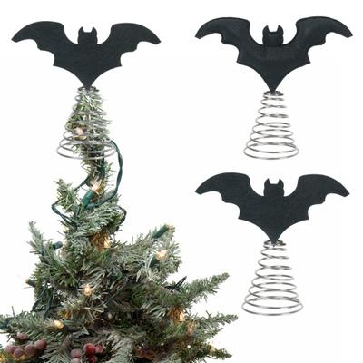 Halloween Bat Tree Topper Miniature Spooky Bat Tabletop Ornament for Home Office