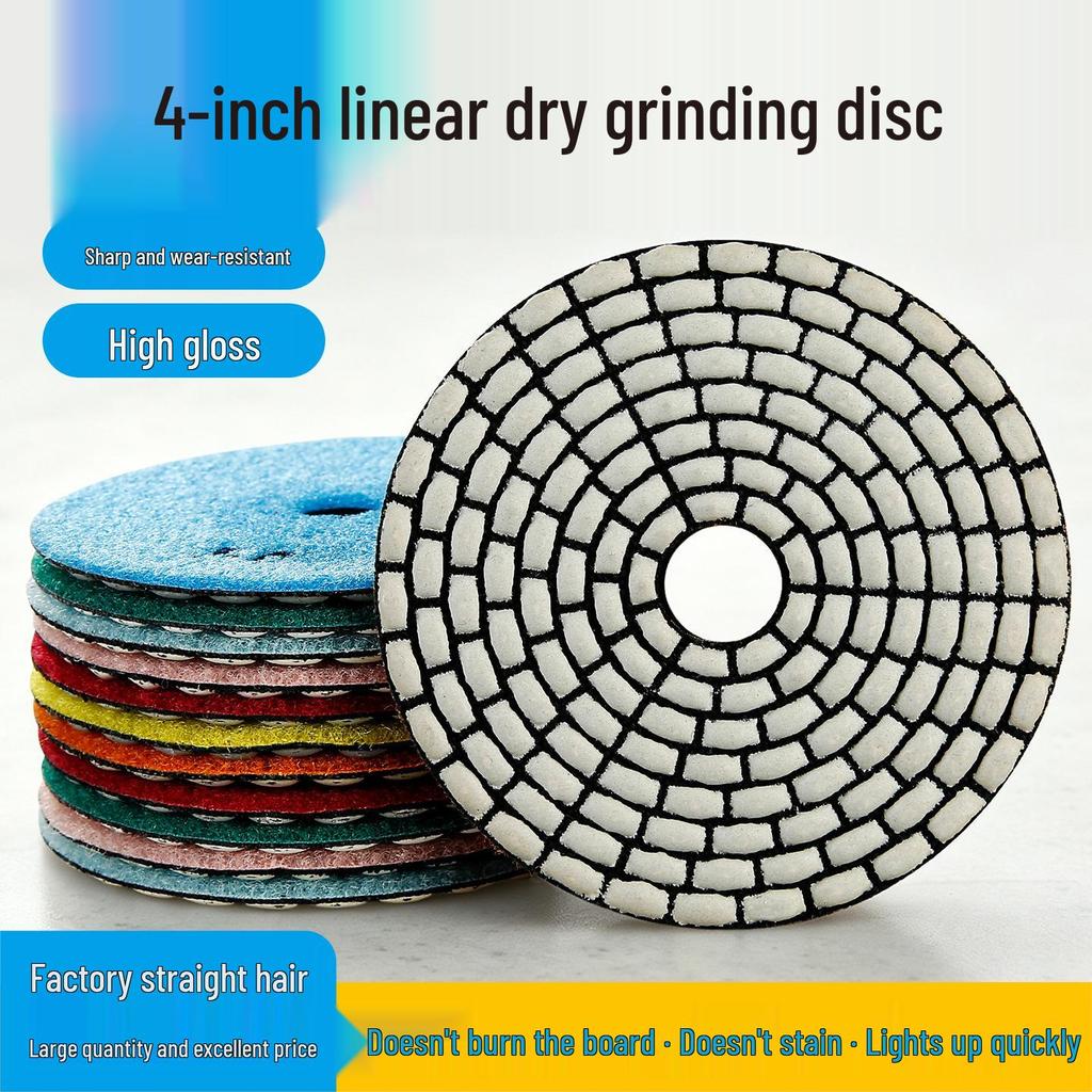 4-inch Diamond Dry Polishing Disc for Granite and Marble Renovation