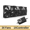 12cm High Speed Large Air Volume 3000 RPM Btc Mining Machine Workstation Cabinet 12v Fan Server Case Cooling System Fan Kit