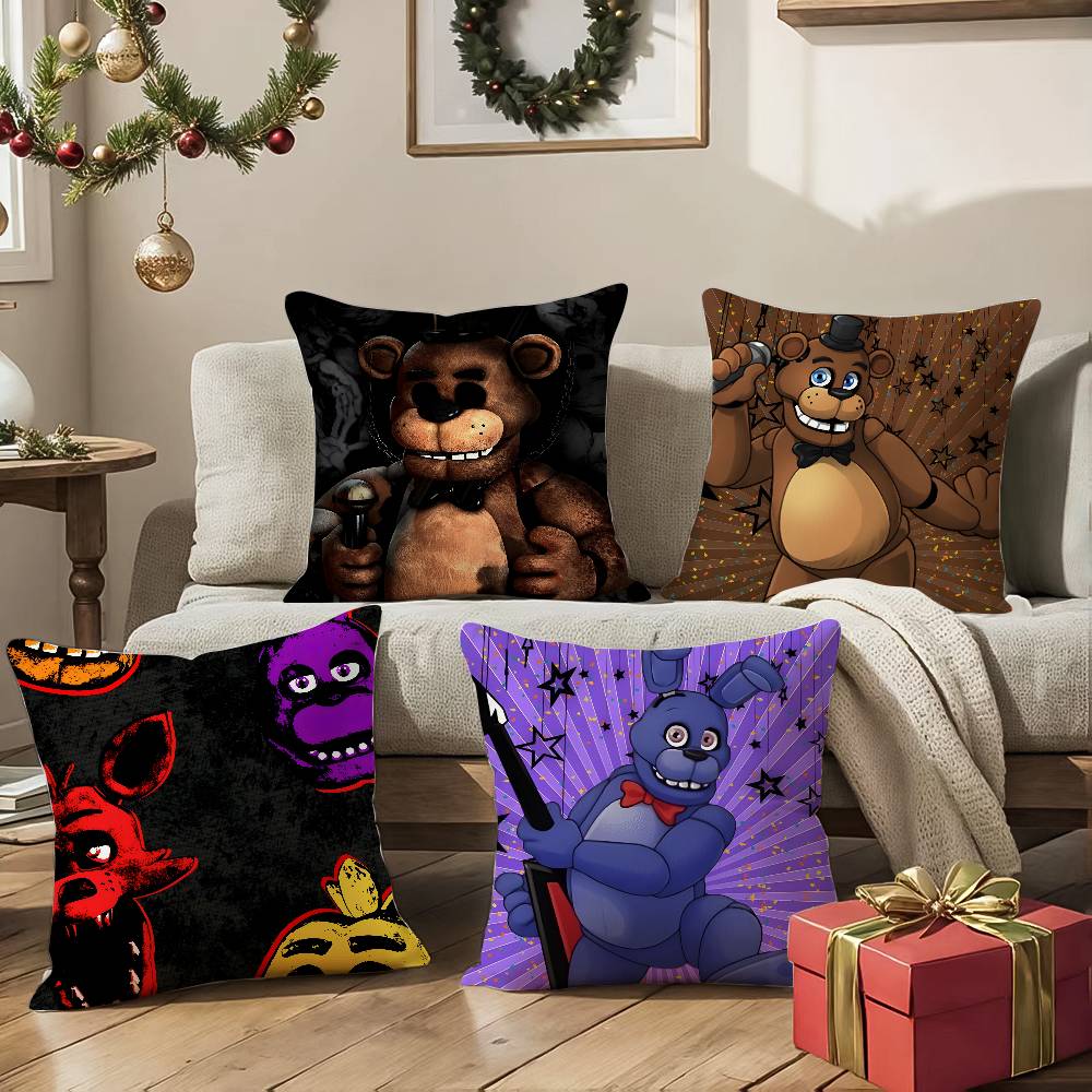 Movie Five N-Nights At F-Freddys Pillow Case Anti-dustmite Invisible Zipper Sofa Bed