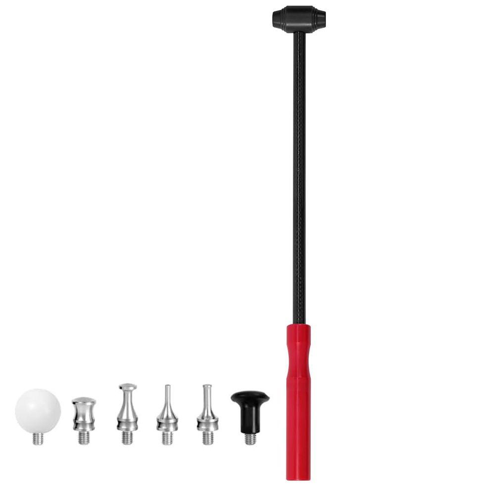 Car Dent Repair Tools Tapper Tools Carbon Fiber Adjustable Length Handle Hammer Portable Auto Body Repair With M8 Screw Kit