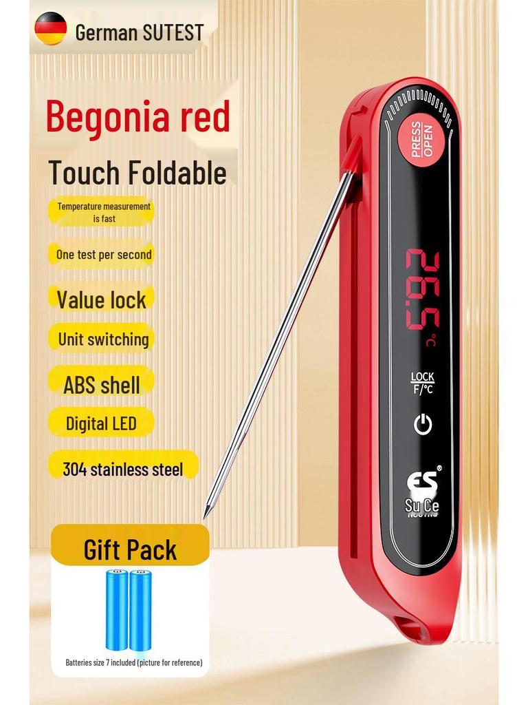 Waterproof Kitchen Food Thermometer with Baking Probe for Water Temperature Measurement