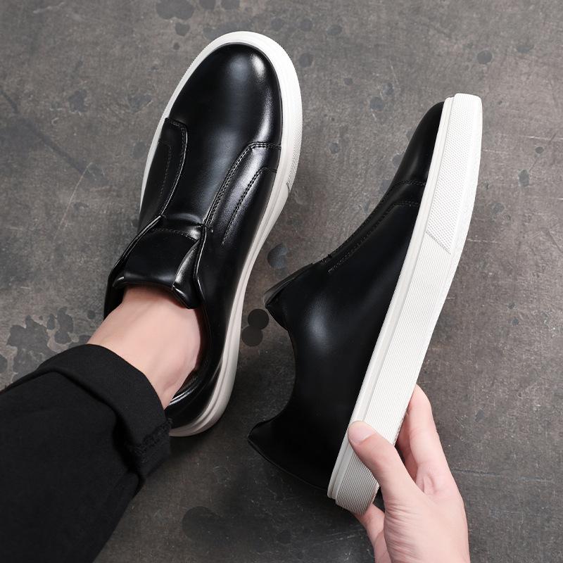 WS91 Casual Shoes Casual Sleeve Men's Board Shoes Fashion Large Size Round Head Men's Shoes