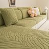 Jacquard Rutschfester Sofakissenbezug Verdickter einfarbiger Couch-Schonbezug Für Wohnzimmer 1/2/3/4 Sitzsofa-Schutzbezüge