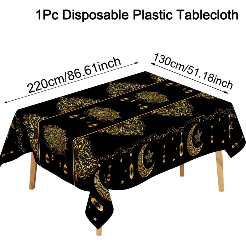 

Eid Mubarak Tablecloth Ramadan Decor 2026 for Home Islamic Muslim Party Supplies Ramadan Kareem Table Cover Eid Al Adha Gifts
