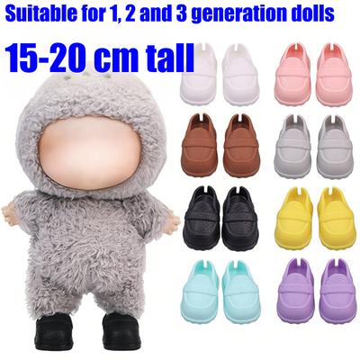 Chaussures de Poupée 15/17cm Chaussures Mini en Plastique Pour Poupées Mini Chaussures à Doigts Accessoire Vêtement Pour Poupées de 6,9 Pouces Poupée Boîte Aveugle