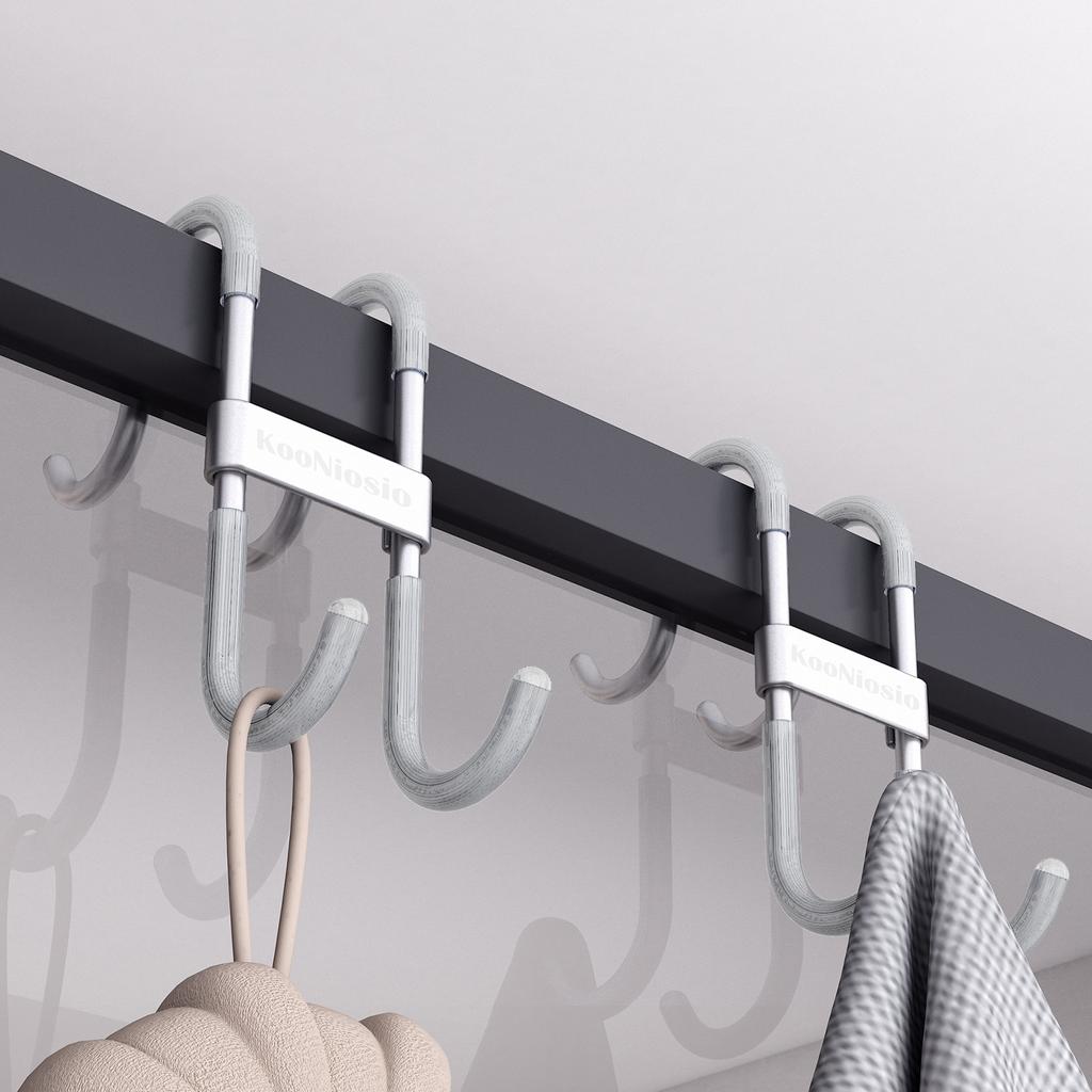 Eco-Friendly Bathroom Organizer Stainless Steel Shower Hook Multifunction Bathroom Hook