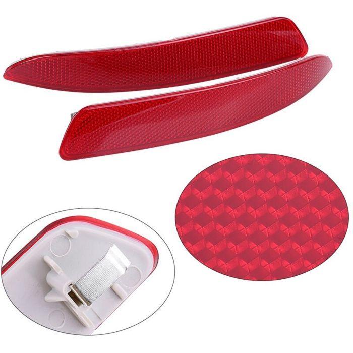 Réflecteur de pare-chocs arrière , 1 paire de réflecteur de pare-chocs arrière gauche et droit rouge pour E70 X5 2007-2013