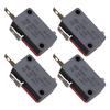 4 PCS KW7-0 Micro Switch, 16A 250VAC 3-Pin 1NO 1NC Normally Open, Replacement for Power XL and Vortex Air Fryer, Microwave Oven, Induction Cooker