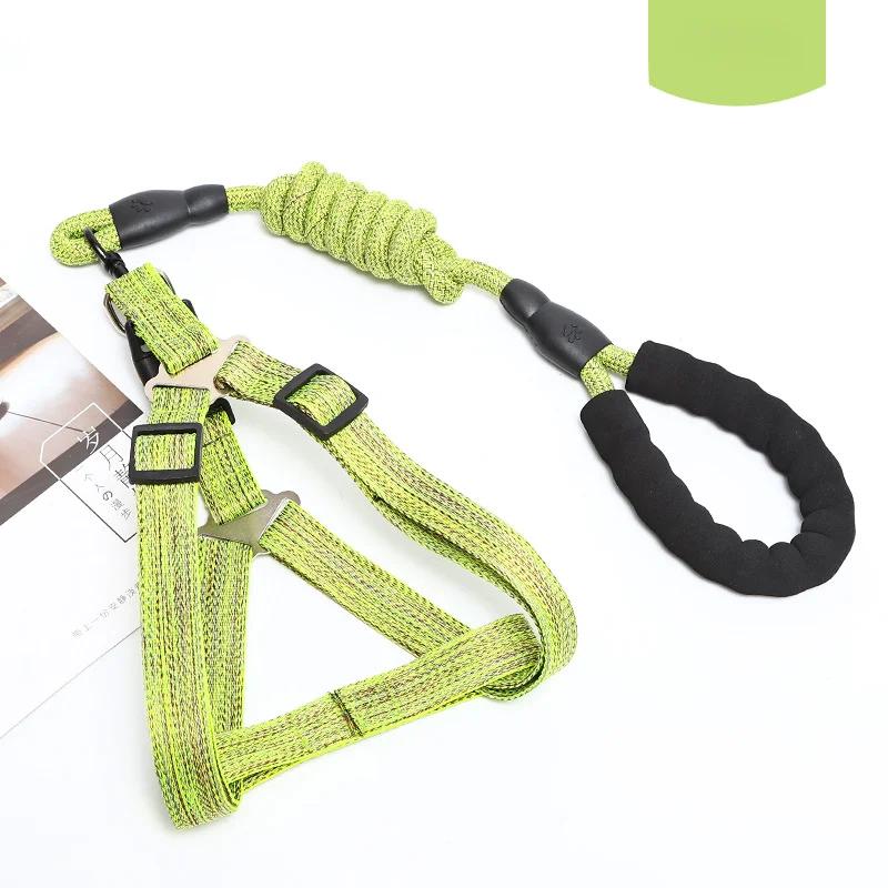 Dog Harness 1.2M Leash Set for Small Dogs Adjustable Puppy Cat Harness Vest Poodle Chihuahua Pug Outdoor Walking Pet Leash