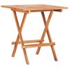 vidaXL Bistro Table Foldable 60x60x65 Cm Solid Wood Teak