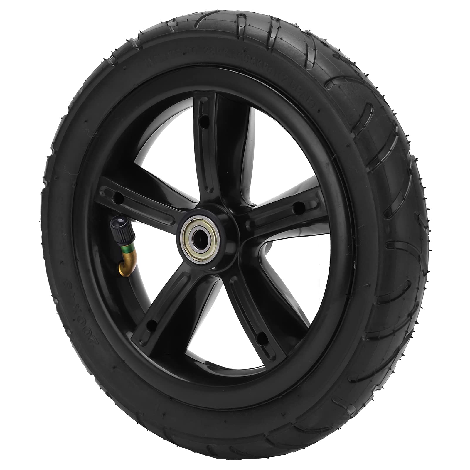 8-дюймовое колесо для самоката, обод для самоката, резинопластиковое 8-дюймовое пневматическое колесо 200X45 с камерой, ступицей и подшипниками для электрических самокатов