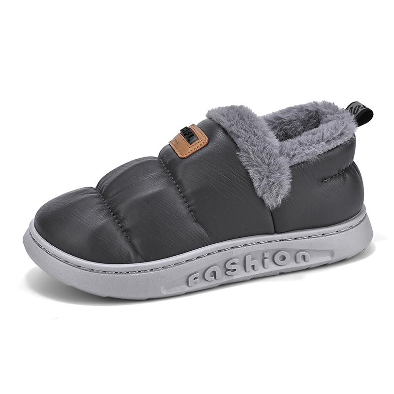 Fashion Platform Shoes House Round Toe  Slip-on Waterproof Comfortable Lightweight Outdoor Keep Warm Trendy All-match New  Plus Velvet