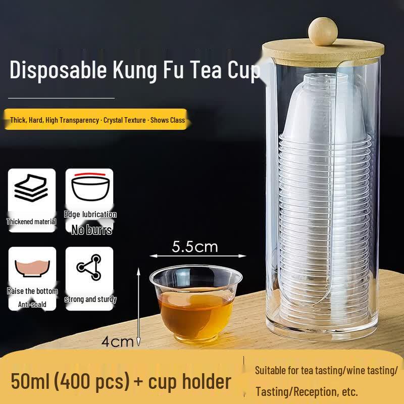 Homeglen Disposable Hard Plastic Tea & Water Cups